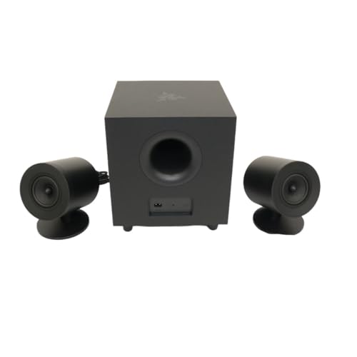 Razer Bocinas Para PC Nommo V2, Audio Espacial THX, Subwoofer 5.5" ,Para Una Experiencia Sonora Envolvente-Bocinas para laptop , RGB Chroma gamer (Reacondicionado)