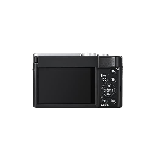 Panasonic LUMIX DC-TZ99E-S Cámara compacta de Viaje, Lente Leica DC, Zoom de 30x, 24-720 mm, 20,3 MP, OIS, vídeo 4K 30p, Monitor Plegable de 7,6 cm, WiFi, Bluetooth, Plata