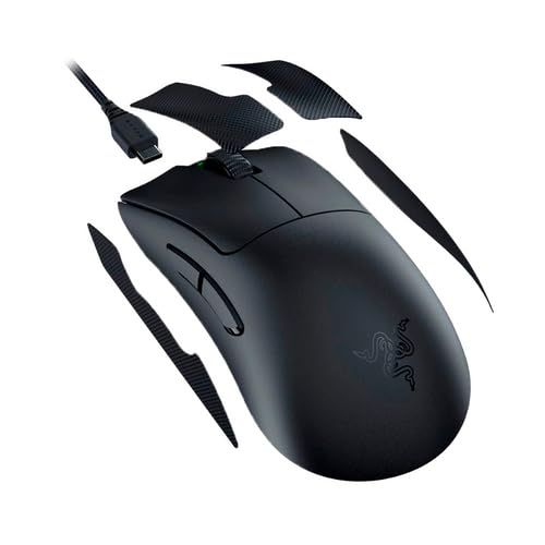 Razer Mouse Inalámbrico DeathAdder V3 Pro - Mouse Gamer Compacto y Ultraligero, Bluetooth, HyperSpeed Wireless, Sensor Óptico Focus Pro 30, 30000 PPP, Switches Ópticos de 3.ª Generación