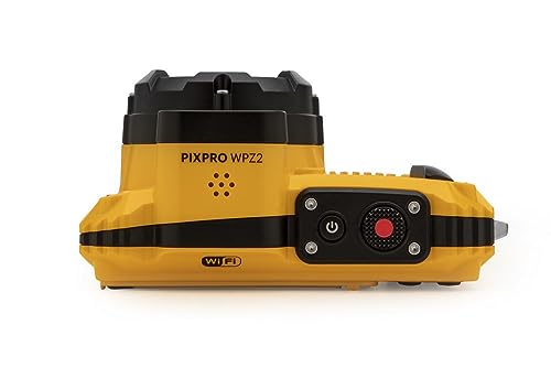 KODAK PIXPRO WPZ2 - Cámara Digital WiFi Resistente al Agua, a Prueba de Polvo, 16 MP, Zoom óptico 4X, 1080P, Full HD, Video, vlogging, LCD de 2.7 Pulgadas (Amarillo)