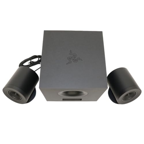 Razer Bocinas Para PC Nommo V2, Audio Espacial THX, Subwoofer 5.5" ,Para Una Experiencia Sonora Envolvente-Bocinas para laptop , RGB Chroma gamer (Reacondicionado)