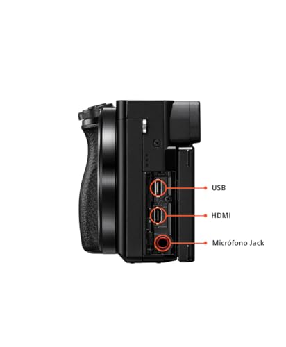 Sony Cámara Alpha 6100 APS-C con Nuevo Lente Zoom 16-50mm Versión 2 con autoenfoque más rápido, Ligero y silencioso