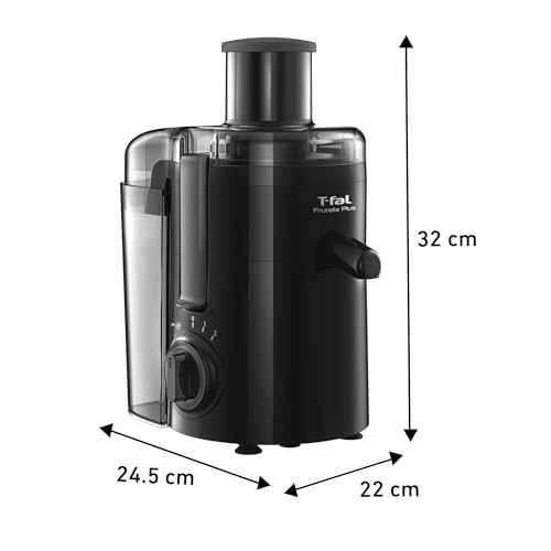 T-fal Extractor de Jugo Frutelia Plus ¡Jugos recién hechos a diario y sin esfuerzo! Obtén lo mejor de las vitaminas y minerales de cada fruta o verdura. Capacidad de 950 ml ZE3708MX