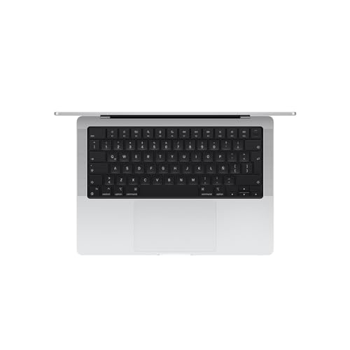 Laptop MacBook Pro 2024 de Apple con Chip M4, CPU de 10 núcleos y GPU de 10 núcleos: Diseñada para Apple Intelligence, Pantalla de 14.2 Pulgadas, 16 GB de Memoria unificada, 512 GB - Plata