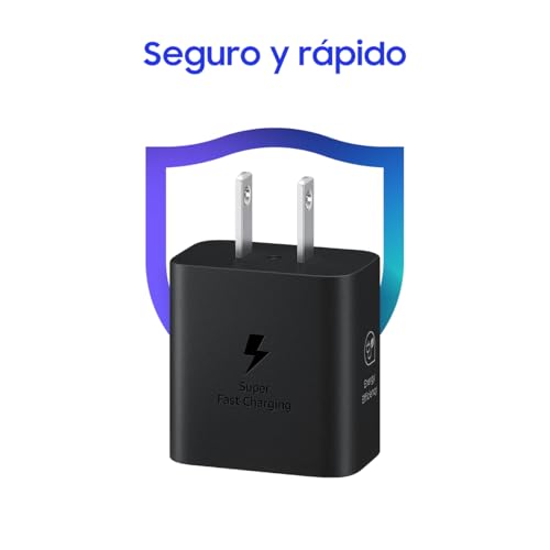 SAMSUNG Adaptador de Corriente USB-C de 25W, Compacto, Negro