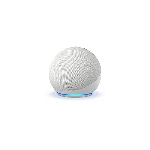 Amazon Echo Dot (modelo más reciente): bocina Alexa con sonido vibrante, ideal para recámaras, comedores y oficinas (blanco)
