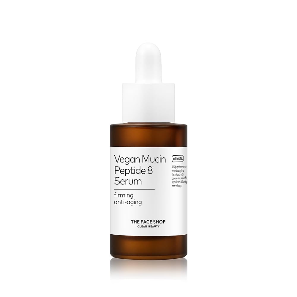 The Face Shop Alltimate - Sérum de Mucina Vegana con 8 Péptidos - Serum hidratante y reparador para un efecto glow intenso - K-beauty coreano original para una piel elástica y radiante