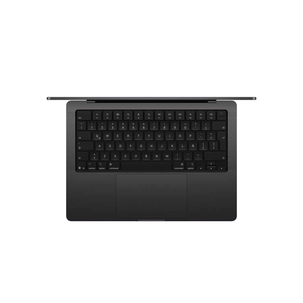 Laptop MacBook Pro con Chip M5 de Apple (2025), CPU de 10 núcleos y GPU de 10 núcleos:Pantalla Liquid Retina XDR de 14.2 Pulgadas,24 GB de Memoria unificada, Almacenamiento SSD de 1TB; Negro Espacial