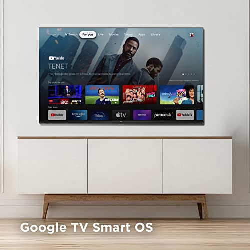 TCL Smart TV LED de 32 Pulgadas Clase S3 1080p con Google TV (32S350G, Modelo 2023), Google Assistant Integrado con Control Remoto por Voz, Compatible con Alexa, Streaming FHD Televisión, Color Negro
