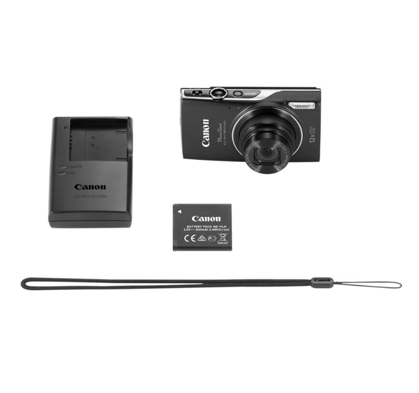 Canon Cámara Digital PowerShot ELPH 360 HS Negra