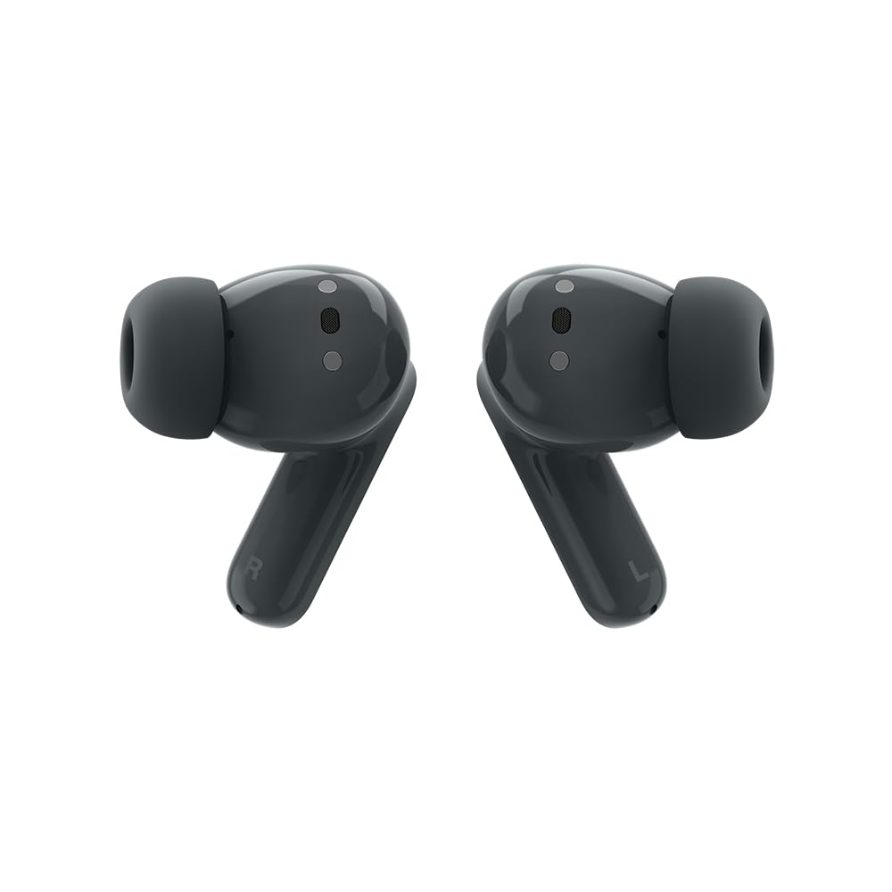 Audífonos Moto Buds Bass, cancelación de Ruido Inteligente, ultraligeros y Repelente al Agua Negro