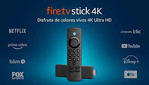 Amazon Fire TV Stick 4K con control remoto por voz Alexa (incluye control de TV) y Dolby Vision