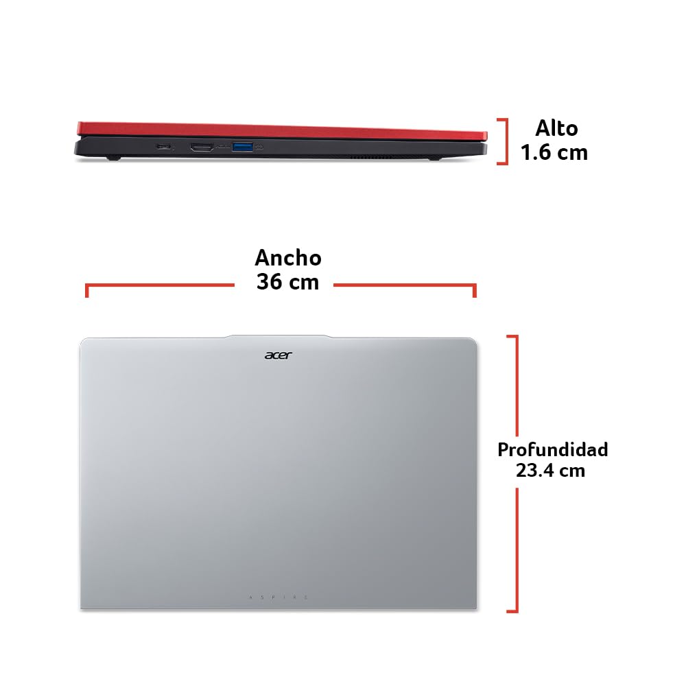 Acer Laptop Gamer Nitro Lite 16" WUXGA 165Hz Core i5-13420H 16GB RAM 512GB SSD | GeForce RTX 4050 | Seguro contra Robo y catástrofes Naturales, Gratis por un año.