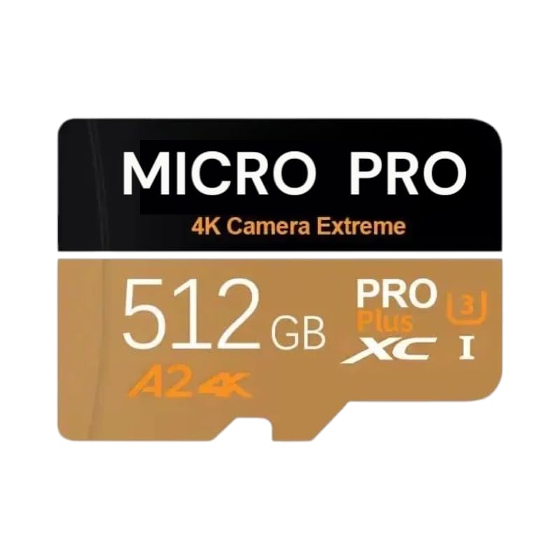 Tarjeta de Memoria TF, 512GB, Velocidad de Lectura 100MB/s, Compatible con 4K Ultra HD, A2, U3