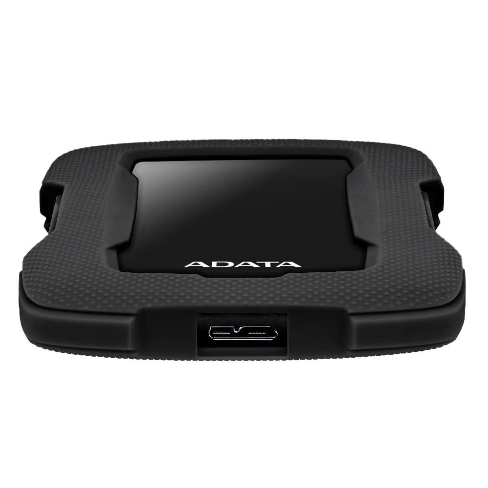 ADATA Disco Duro Externo HDD HD330, 2 TB, Negro USB 3.1,Contra Polvo y Salpicaduras