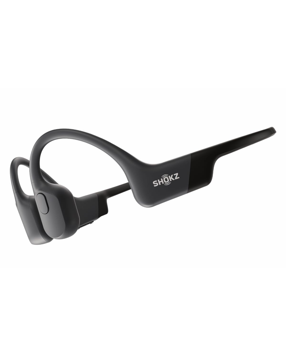 SHOKZ OpenRun Auriculares conducción ósea, audífinos Deportivos inalámbricos de oído Abierto con Bluetooth y micrófono, Open-Ear, Resistentes al Agua IP67 para Correr, USB-C, Negro