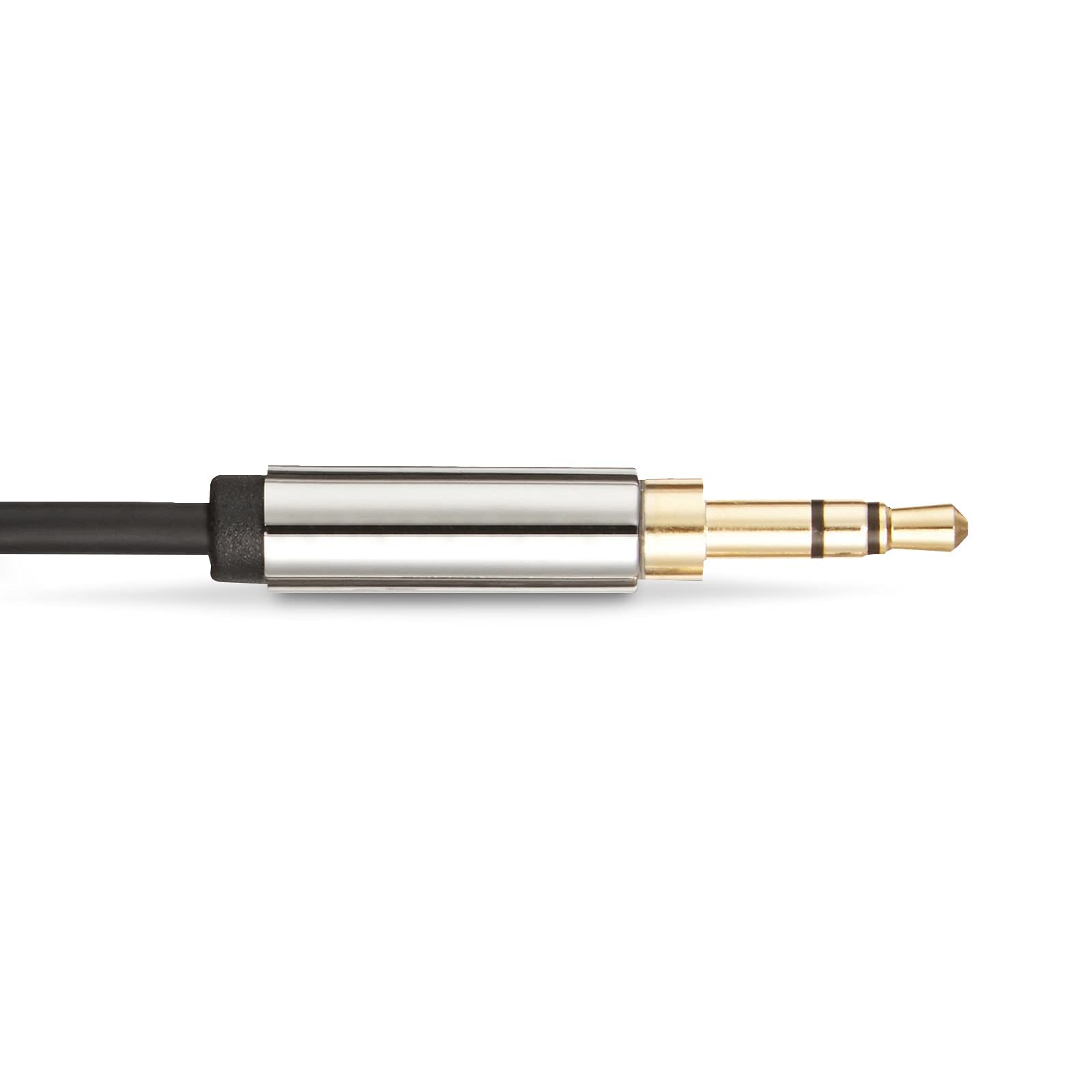 Amazon Basics - Cable auxiliar de audio estéreo macho a macho de 3,5 mm, 4 pies, 1,2 metros, paquete de 2