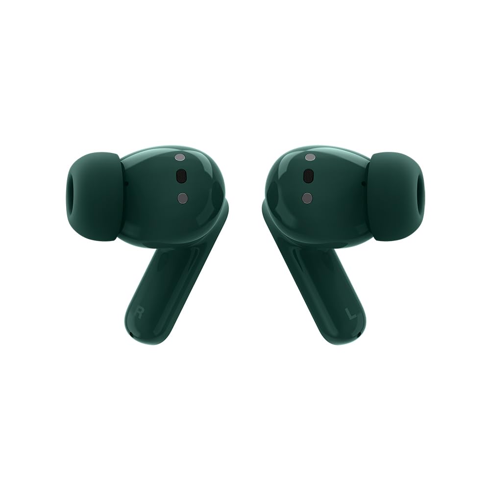 Audífonos Moto Buds Bass, cancelación de Ruido Inteligente, ultraligeros y Repelente al Agua Verde