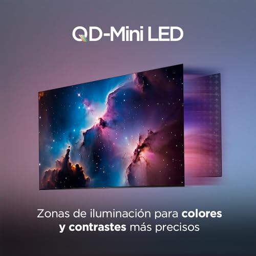 TCL Smart TV Pantalla 65" 65QM6K Google TV QLED - MiniLED 4K Google Assistant | Hands Free Voice Control | Alexa | VisionHDR10+| AiPQ™ | Micro Dimming | NITS1500 | Panel 288 Hz | Dolby Atmos Virtual X
