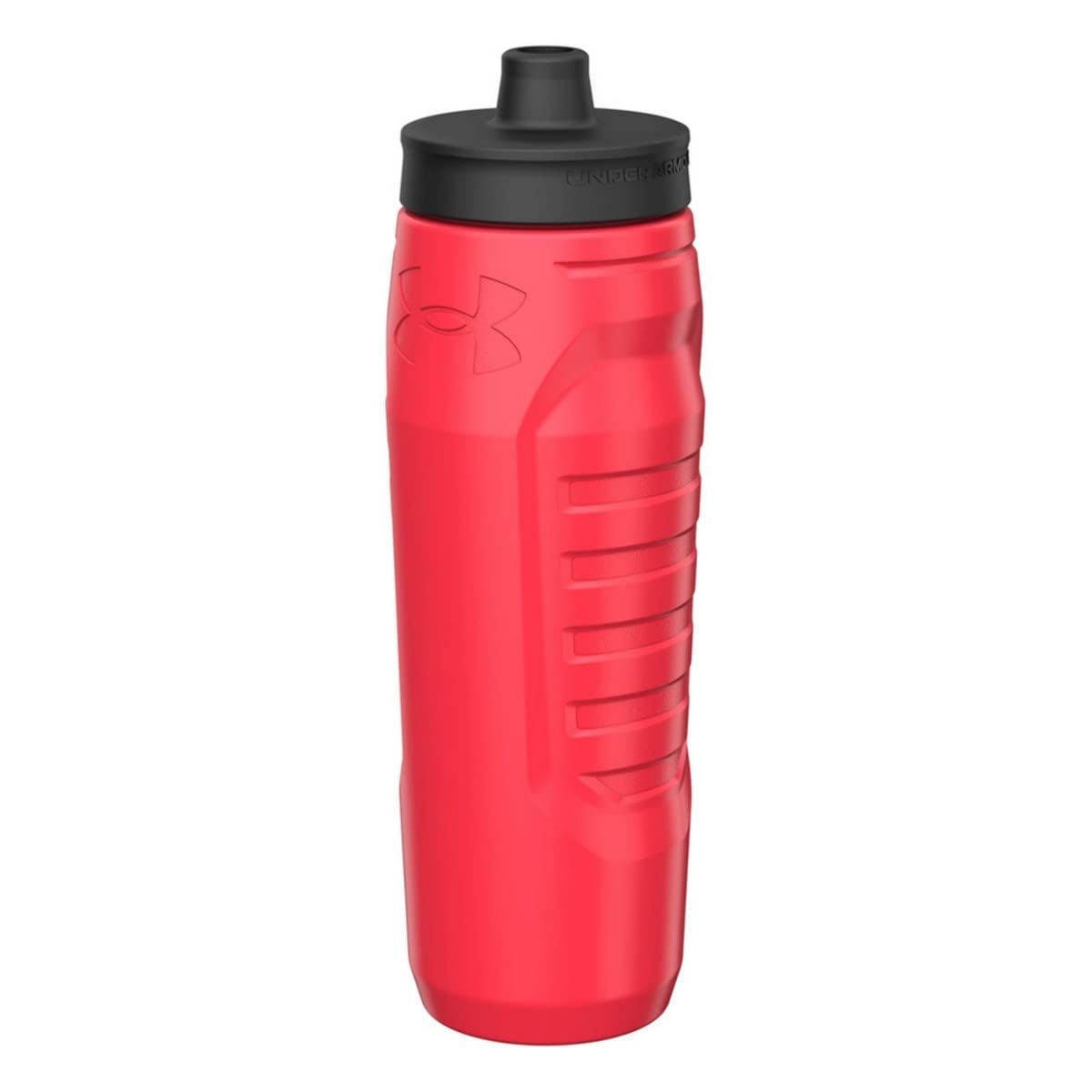 Under Armour - Botella De Agua 32Oz Sideline Squeeze De Entrenamiento Unisex, Rojo, Unitalla