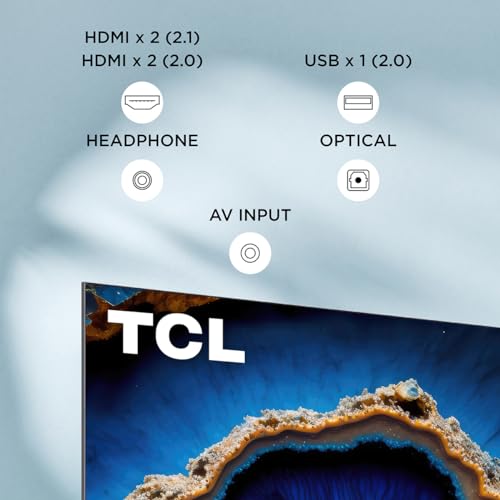 TCL Smart TV Pantalla 65" 65QM741G Google TV QLED -MiniLED | Dolby Vision HDR10 AIPQ 1300 NITZ DLG 240HZ IMAX | Dolby Atmos Virtual X Subwoofer 20W | Quad Core Bezel-Less |Compatible con Alexa