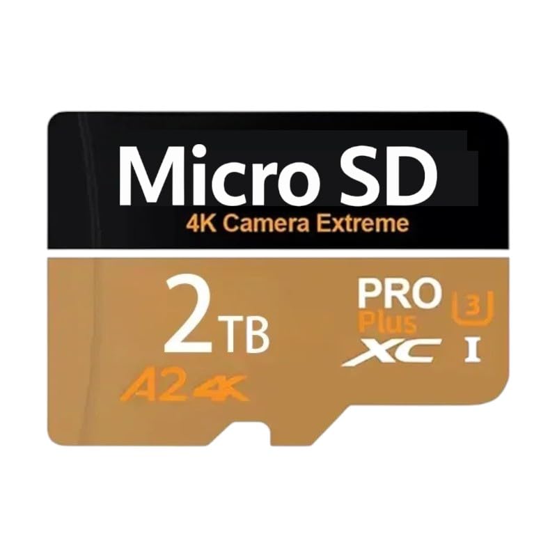 Tarjeta Micro SD, 2TB (2000 GB), Pro, Alta Velocidad de Transferencia, Compatible con Dispositivos Móviles