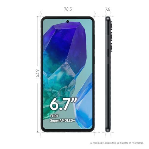 SAMSUNG Celular Galaxy M55 5G Negro 8GB RAM 128GB, Nacional con Garantía