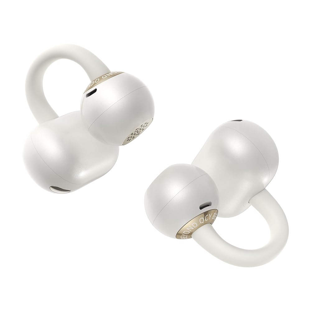 QCY Crossky C50 Audífonos Inalámbricos Deportivos, Bluetooth 6.0 Audífonos Oído Abierto con Clip y 4 Micrófono ENC, Impermeable IPX5, Multiconexión Auriculares para Correr/Gym