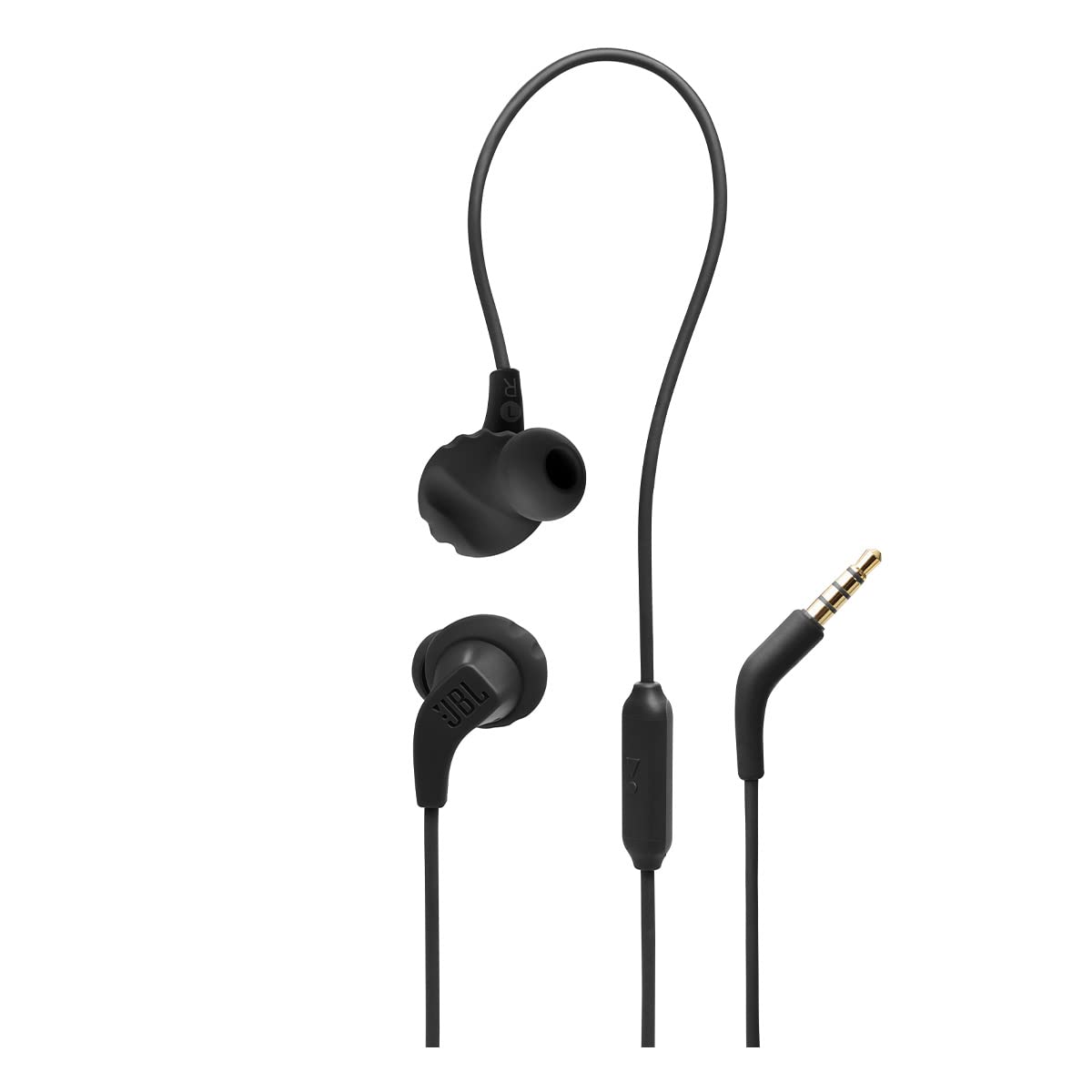JBL Endurance Run 2 - Auriculares Deportivos Impermeables en la Oreja - Negro