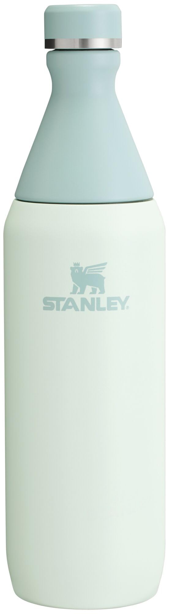 Stanley All Day - Botella delgada de 20 onzas, tapa giratoria a prueba de fugas, diseño delgado para viajes y gimnasio, botella de agua de acero inoxidable aislada, sin BPA, niebla
