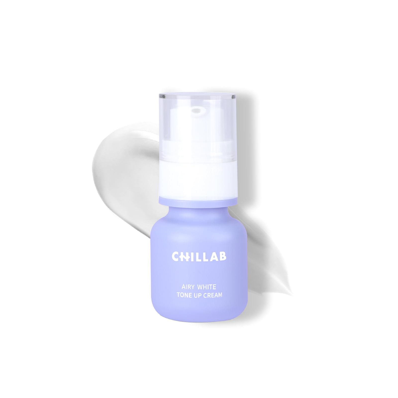 Chillab Airy White Tone-Up Cream 30g — Crema Tono-Up Tipo Mousse con Niacinamida, 7 Péptidos y 8 Extractos Botánicos | Textura Ligera, Doble Uso como Prebase, Vegano y Cruelty-Free