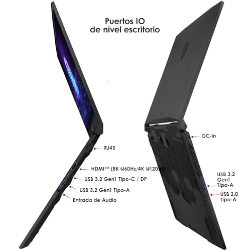MSI Laptop Gaming Katana A17 | AI Ryzen 9-8945HS | Nvidia GeForce RTX4070 | 32GB RAM 1TB SSD |17.3" FHD | Teclado en español
