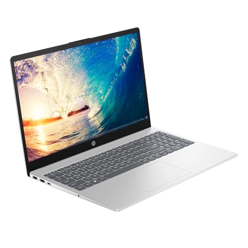 HP Laptop 15-fc0079la, AMD Ryzen 5, 8 GB, 512 GB SSD, 15.6, HD, Windows 11 Home, Teclado en Español, Garantía México, Plateado | Microsoft 365 Personal 12 Meses + Curso Multilenguajes