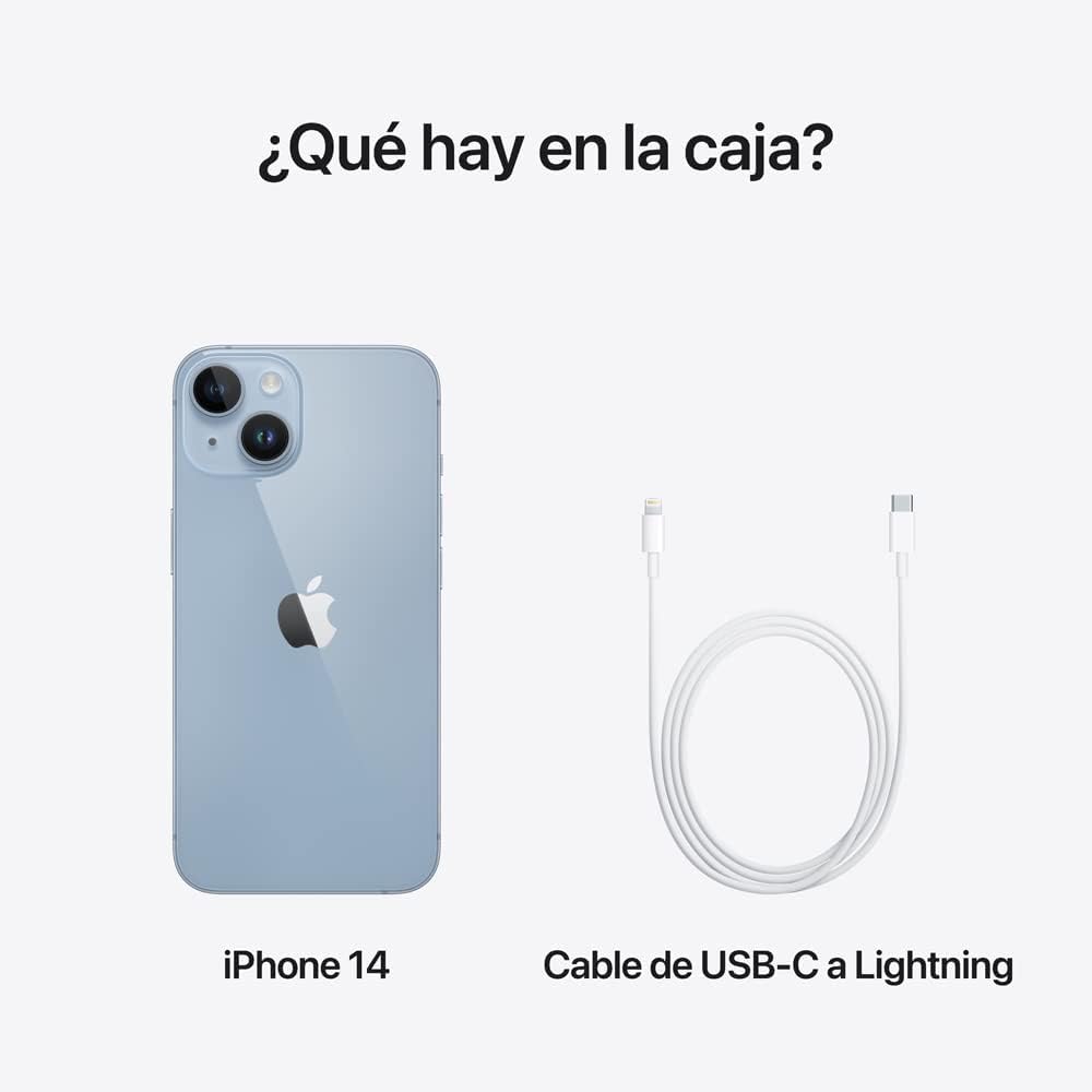 Apple iPhone 14 128GB Azul Desbloqueado (Reacondicionado) Esim