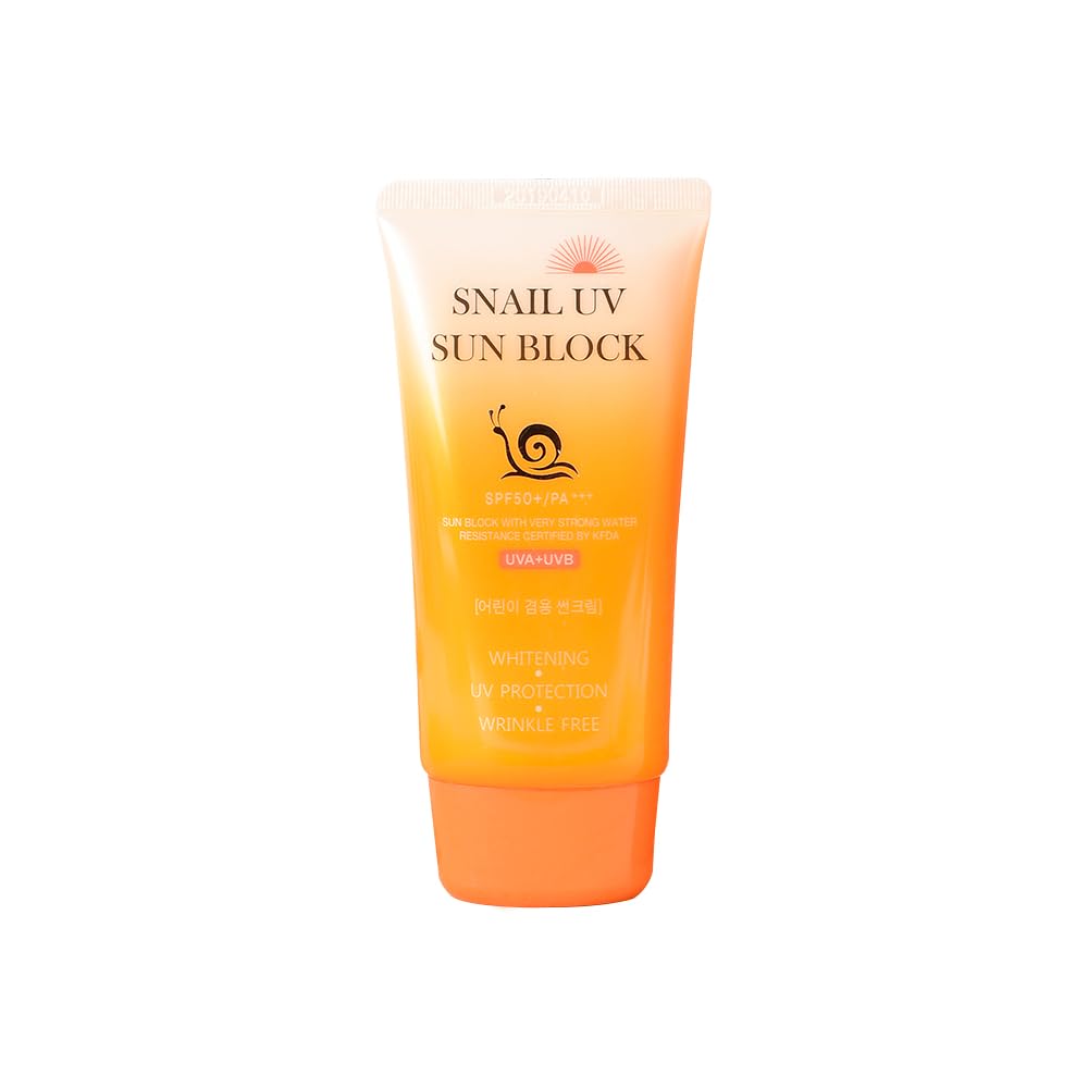 JIGOTT Protector solar UV SPF50+ PA+++ con baba de caracol, niacinamida 70 ml (niños combinados) / cosméticos coreanos (2.4 fl oz x 1 EA)