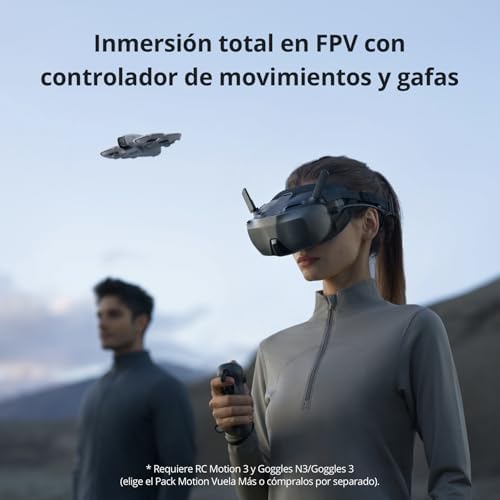 Pack DJI Neo Vuela Más, dron mini con cámara 4K UHD para adultos, 135 g dron que vuela siguiéndote, despega desde la mano, seguimiento de objetivos, QuickShots, vídeo estabilizado, con RC-N3 y 3 baterías