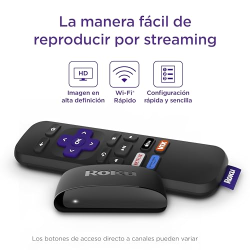 Roku Express Dispositivo de Streaming HD/Compatible con Alexa, Siri y Google | con Garantía de 12 Meses en México