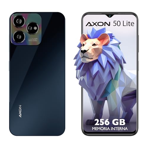 ZTE Smartphone Axon 50 Lite, 256GB+4GB RAM Principal (+10Gb RAM Dinamica) 50Mpx Frontal 8Mpx Liberado Negro