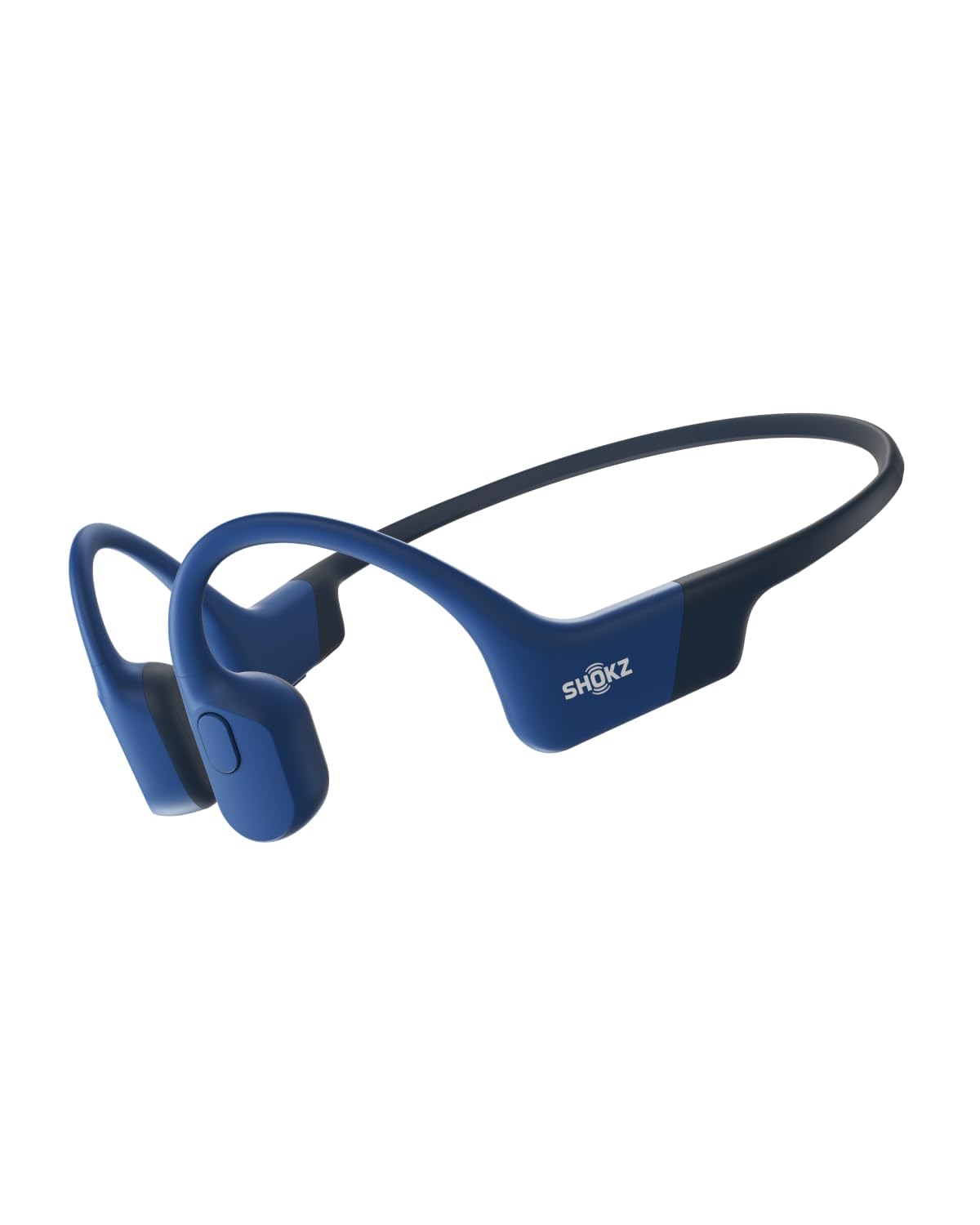 SHOKZ OpenRun Auriculares conducción ósea, audífinos Deportivos inalámbricos de oído Abierto con Bluetooth y micrófono, Open-Ear, Resistentes al Agua IP67 para Correr, USB-C, Azul