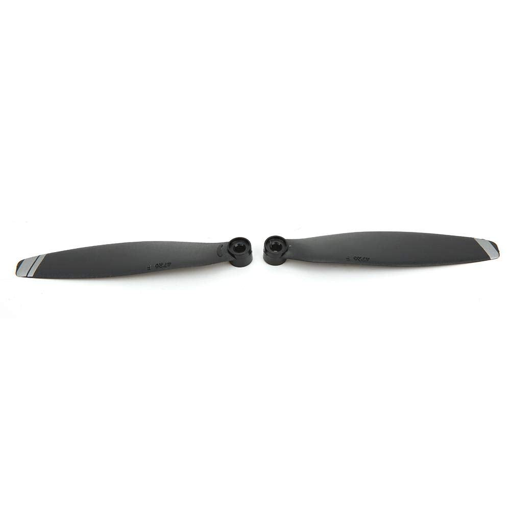 2 Pares de Hélices RC Drone, 4726F Drone Propeller Reemplazo de Reducción de Ruido Compatible para Mini Drone(Blanco + Negro)