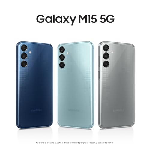 SAMSUNG Celular Galaxy M15 5G Azul Claro 4GB RAM 128GB, Nacional con Garantía