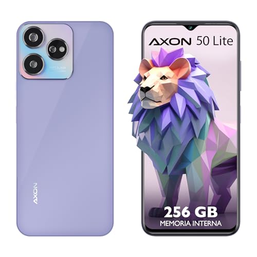 ZTE Smartphone Axon 50 Lite, 256GB+4GB RAM Principal (+10Gb RAM Dinamica) 50Mpx Frontal 8Mpx Liberado Lila