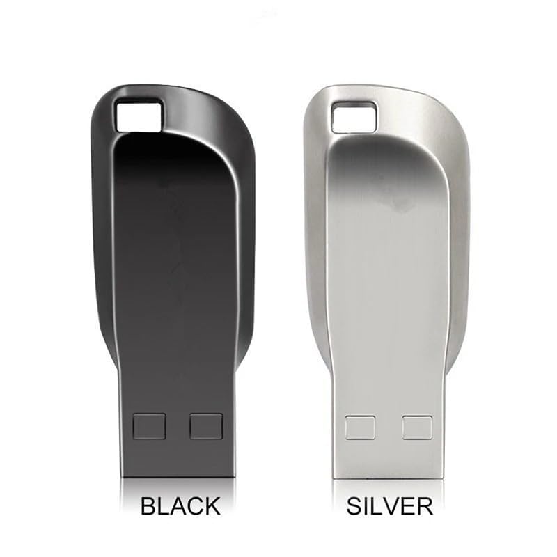 Genérico Kit USB 2TB Alta Velocidad 3.0 con Adaptador Tipo C, Memoria Flash Resistente al Agua, Compatible con Múltiples Dispositivos, (Plateado)