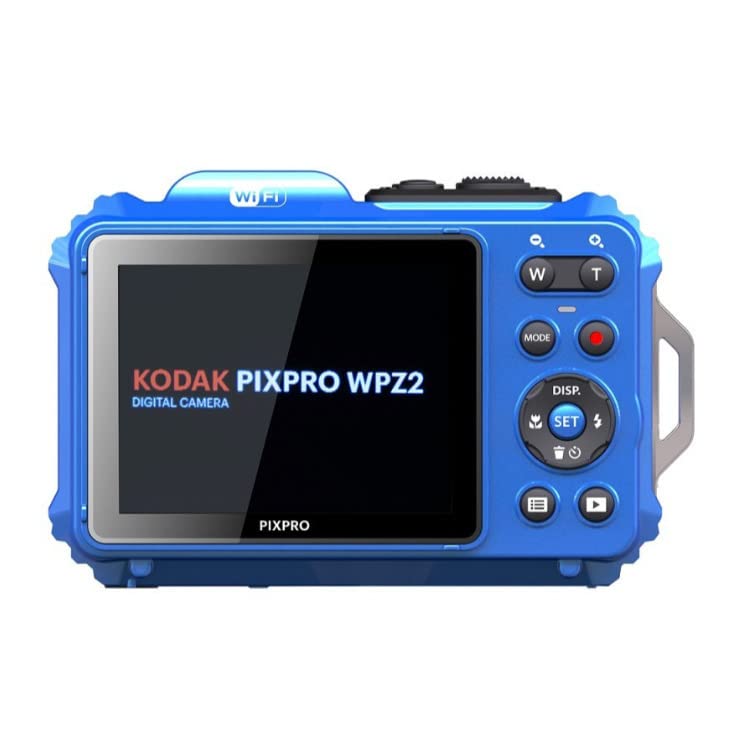 KODAK PIXPRO WPZ2 - Cámara Digital WiFi Resistente al Agua, a Prueba de Polvo, 16 MP, Zoom óptico 4X, 1080P, Full HD, cámara de Video vlogging LCD de 2.7 Pulgadas (Azul)