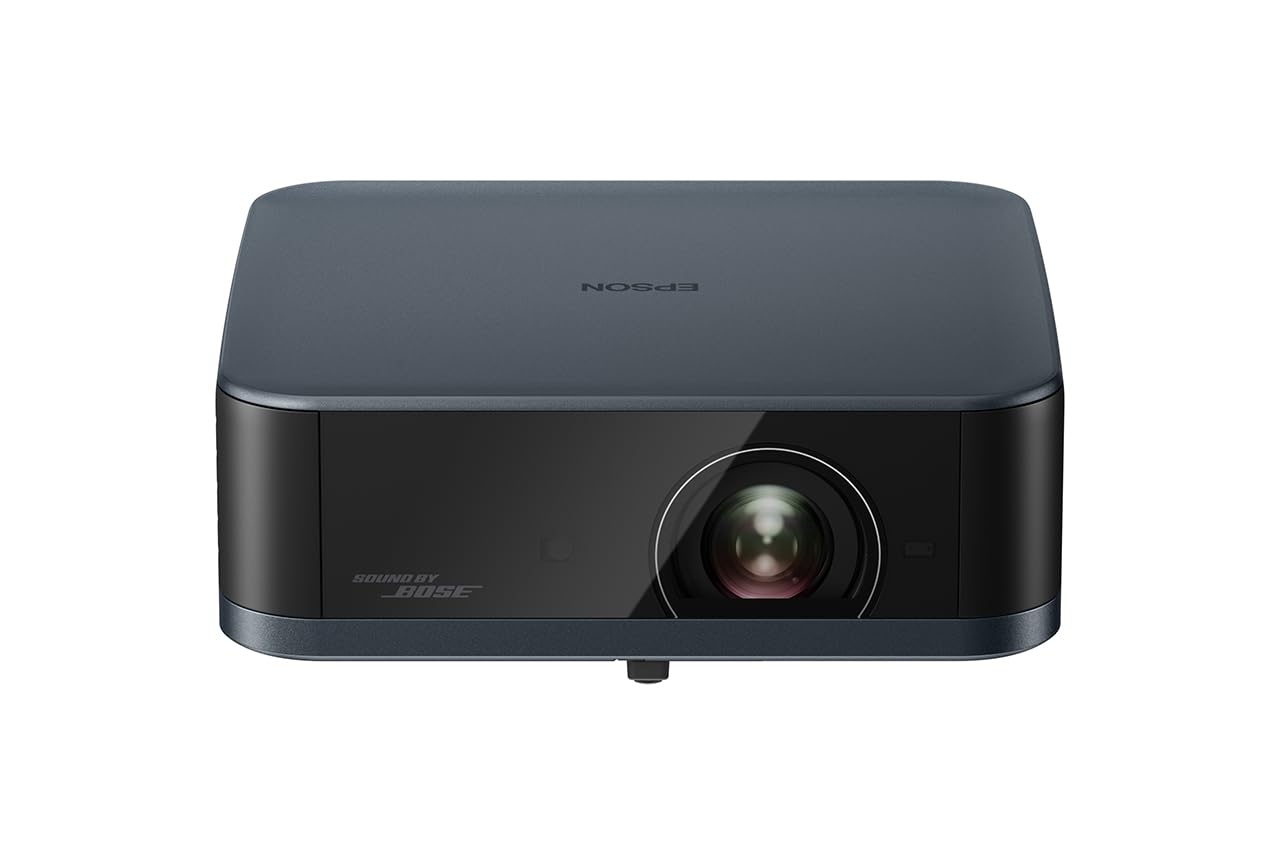 Proyector Portátil Epson Lifestudio™ Pop Plus EF62 Azul Marino 4K Pro-UHD portátil con Sonido Bose, App Epson Projection Studio y Google TV Integrado, tecnología Triple Core Engine