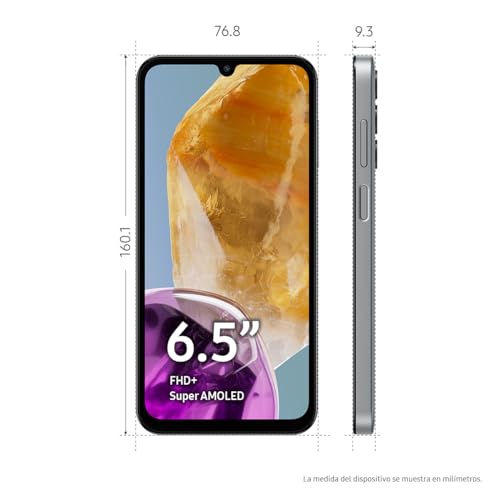 SAMSUNG Celular Galaxy M15 5G Gris 4GB RAM 128GB, Nacional con Garantía