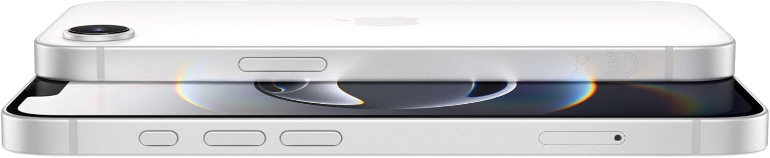 Apple iPhone 16e 128GB Blanco Desbloqueado (Reacondicionado) Esim