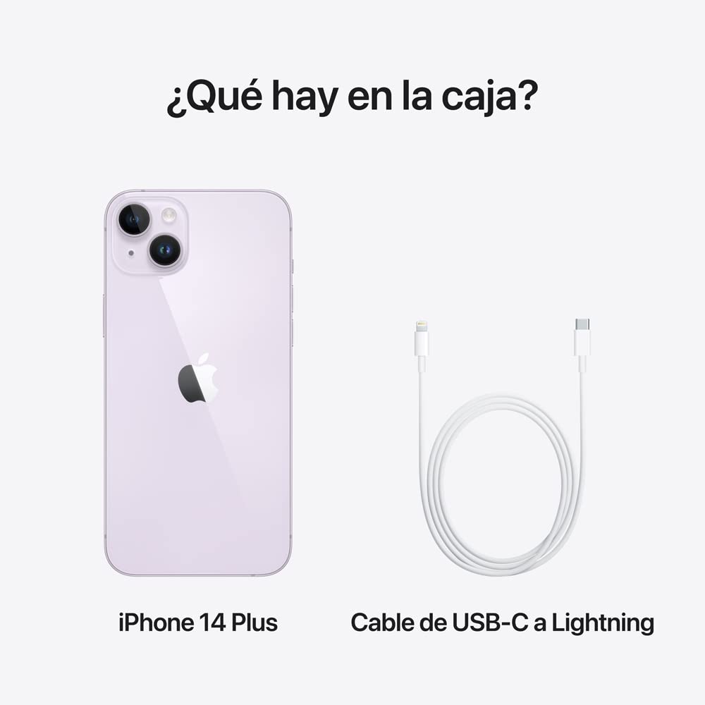 Apple iPhone 14 Plus, 128GB, Morado (Reacondicionado)