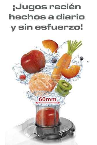 T-fal Extractor de Jugo Frutelia Plus ¡Jugos recién hechos a diario y sin esfuerzo! Obtén lo mejor de las vitaminas y minerales de cada fruta o verdura. Capacidad de 950 ml ZE3708MX