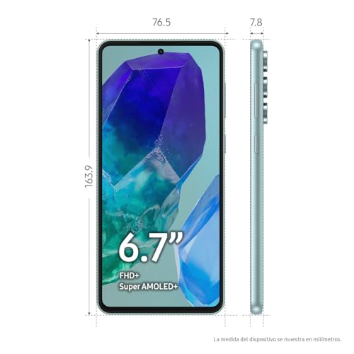 SAMSUNG Celular Galaxy M55 5G Verde 8GB RAM 128GB, Nacional con Garantía